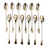 Christofle cluny 12 spoons 19.5 cm cocktail mazagran jam soda new condition
