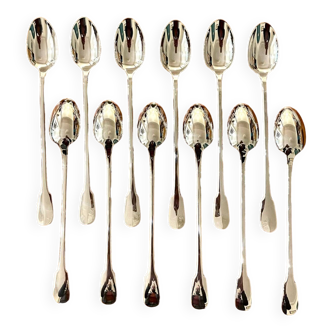 Christofle cluny 12 spoons 19.5 cm cocktail mazagran jam soda new condition