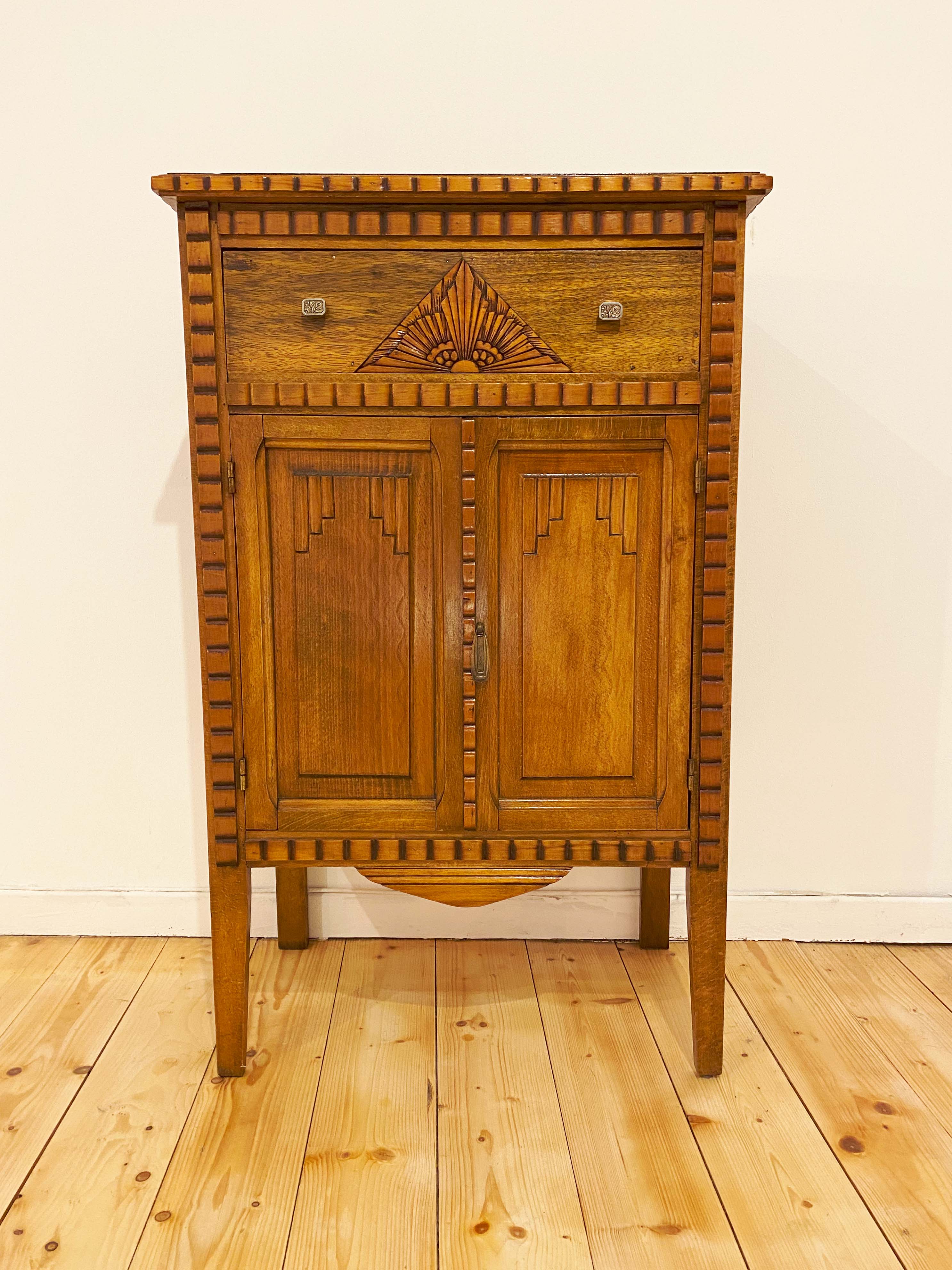 Art deco carved buffet