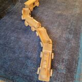 Old wooden train - beech toy