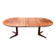 Vintage Teak Glostrup Dining Table Extendable Oval 1970s