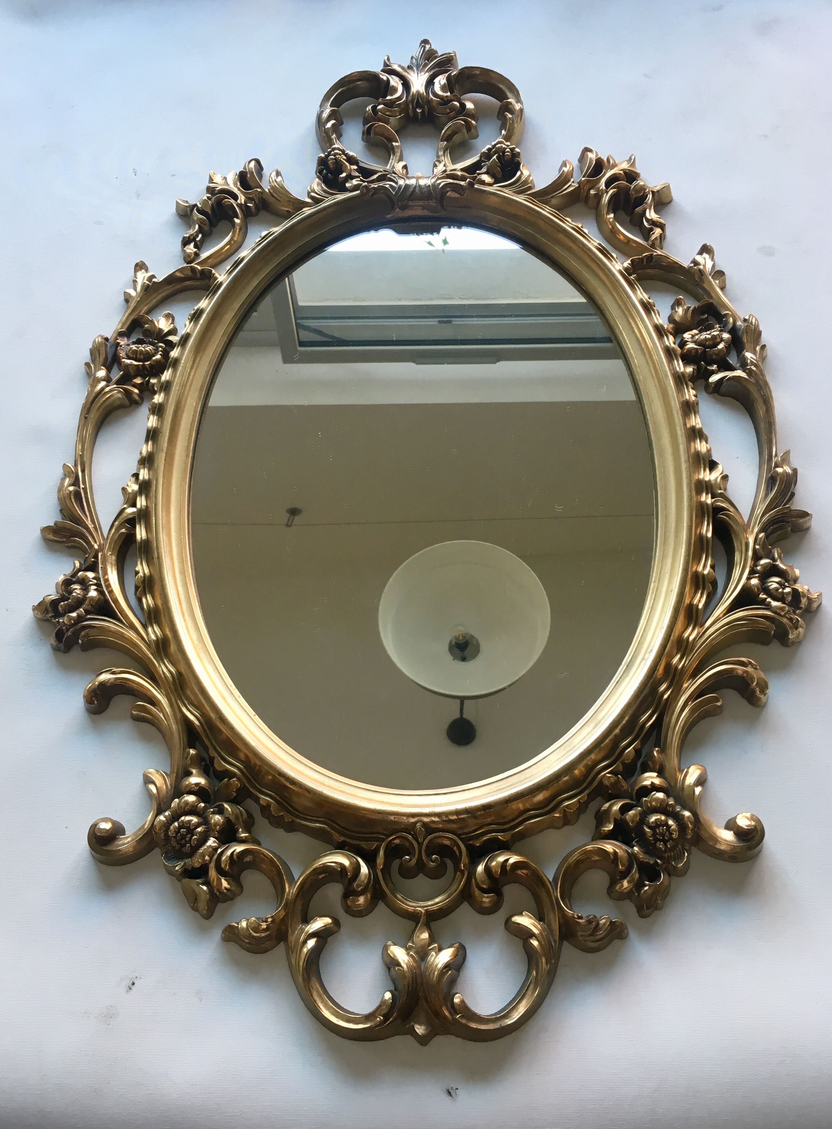 Old baroque mirror 52x83cm