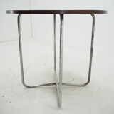 1940s Bauhaus Chrome Dining Table by Robert Slezak