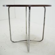 1940s Bauhaus Chrome Dining Table by Robert Slezak