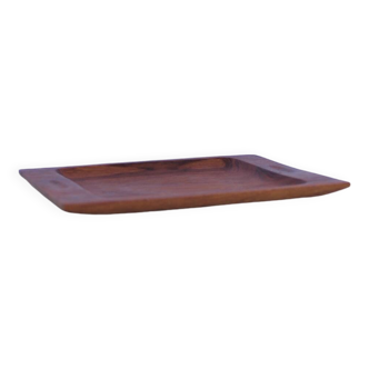 vintage wooden square bowl