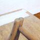 Table basse en rotin et verre