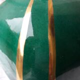 Green ceramic lamp base