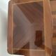 Small bedside table in marquetry in the Louis XV style.