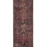 Vintage Turkish Oushak Handwoven Rug 65x407 cm