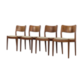 Lot de 4 chaises de Glostrup Møbelfabrik, années 1960