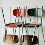 Ensemble de 4 chaises vintage