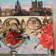 Lithograph signed by Michel Henry - The Institute and Notre Dame de Paris