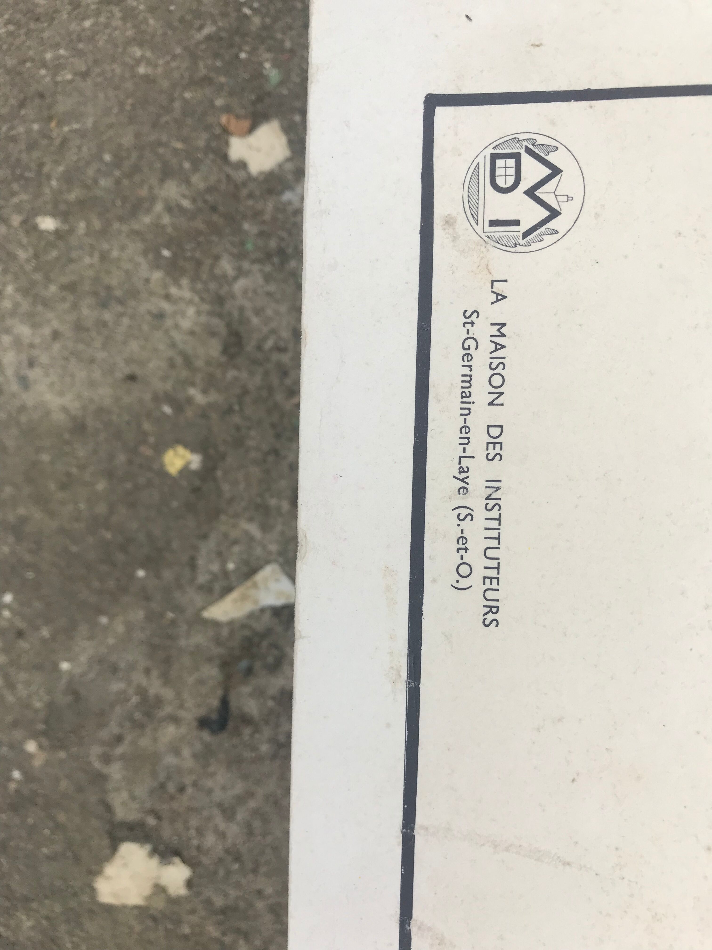 Vintage school poster