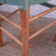 Chaise bistrot vintage années 50 vert mint