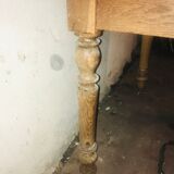 1900s country table/bistro table in its pattine