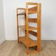 Folding bookcase shelf