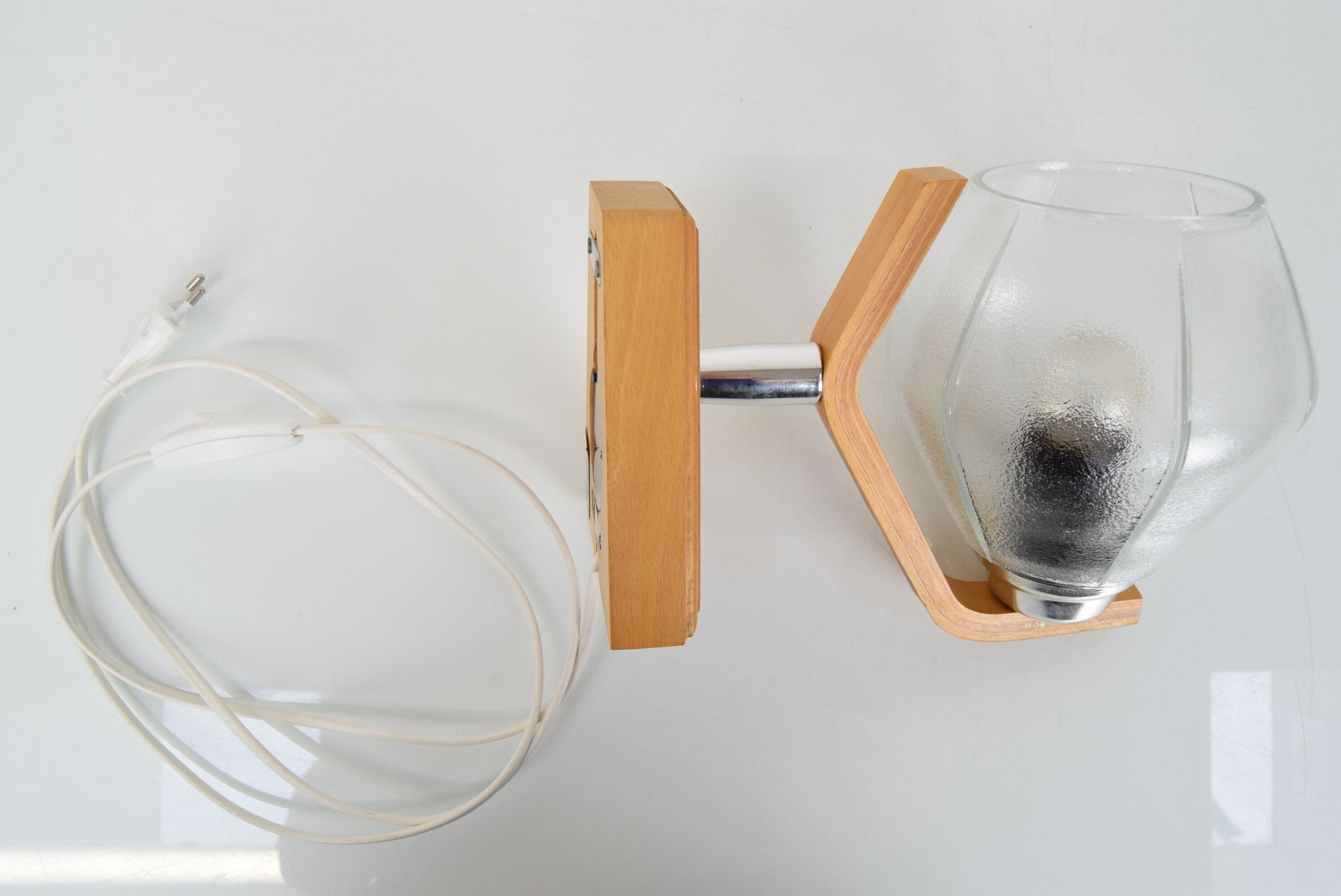 Mid-century Wall Lamp,by Drevo Humpolec,1960's.