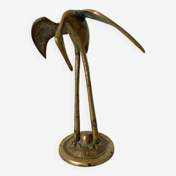 Golden brass bird