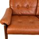 Vintage Swedish mid-century 3-person sofa in cognac leather, 1970s