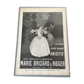 Publicité vintage à encadrer