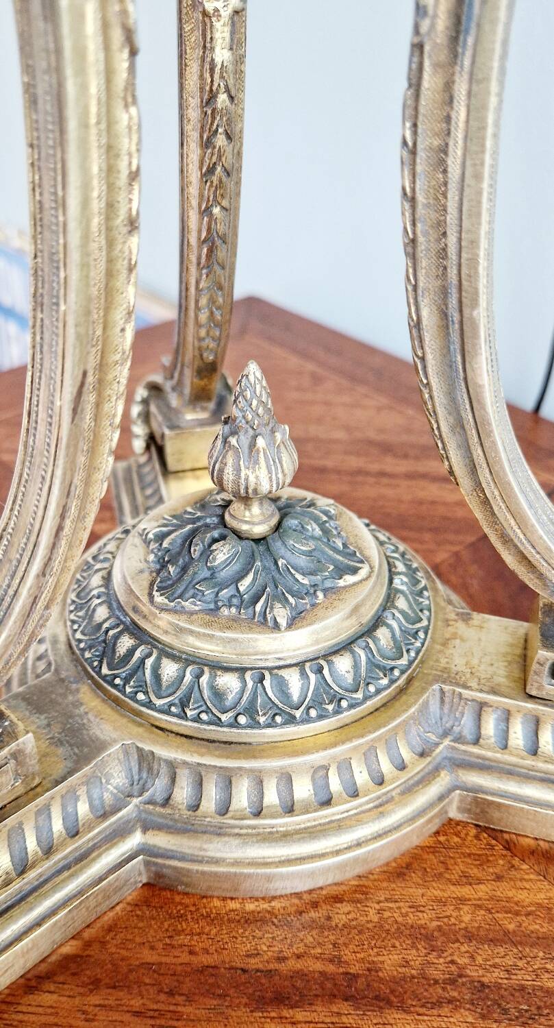 Lampe cassolette bronze doré style Empire XIXème