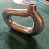Cast aluminum vase