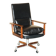 Executive office chair model 419 Arne Vodder for Sibast in hardwood and leather.