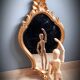 Miroir doré baroque