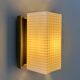 Vintage wall lamp, opaline and brass, France 1950