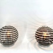 Pair of murano swirl glass table lamps, 1970s
