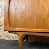 60s 70s Teak Sideboard Credenza by Johannes Andersen for Silkeborg CFC