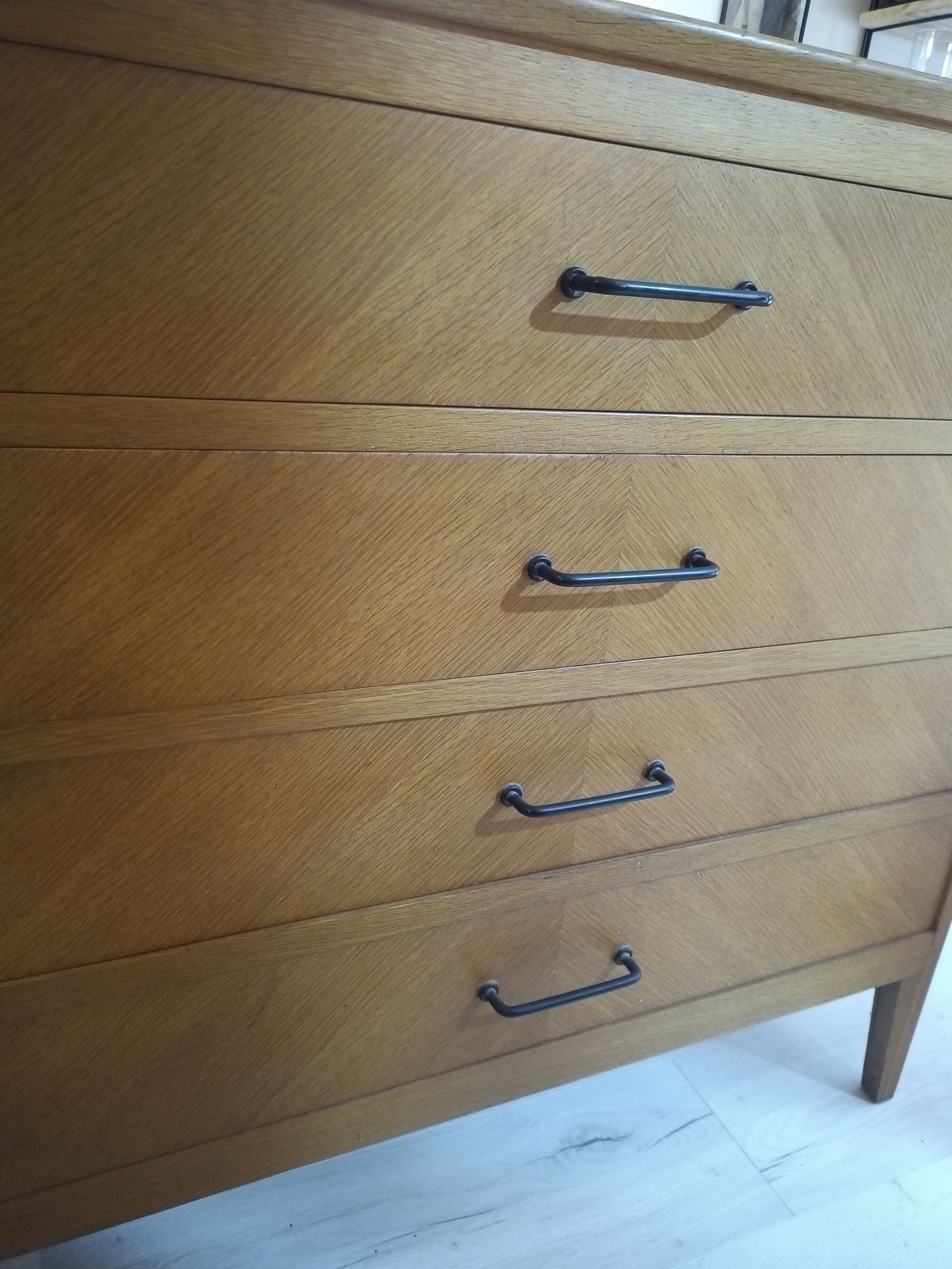 1950s varnished oak dresser