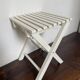 Tabouret de pêche à lattes vintage