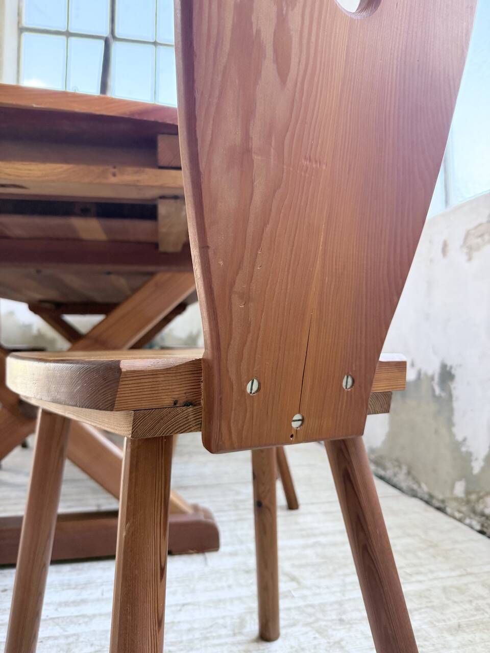 Mountain furniture set with table and 8 chairs Malmvall.