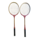 Paire raquette ancienne badminton player bois vintage
