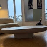 Table basse travertin Swann par Francesco Balzano