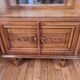 Art Deco walnut glass display case 1930-1940