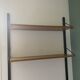 Wall shelf wood and metal