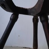 Brutalist style tripod accent chair from the 50s