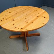 Rainer Daumiller style pine wood dining table, 1970s