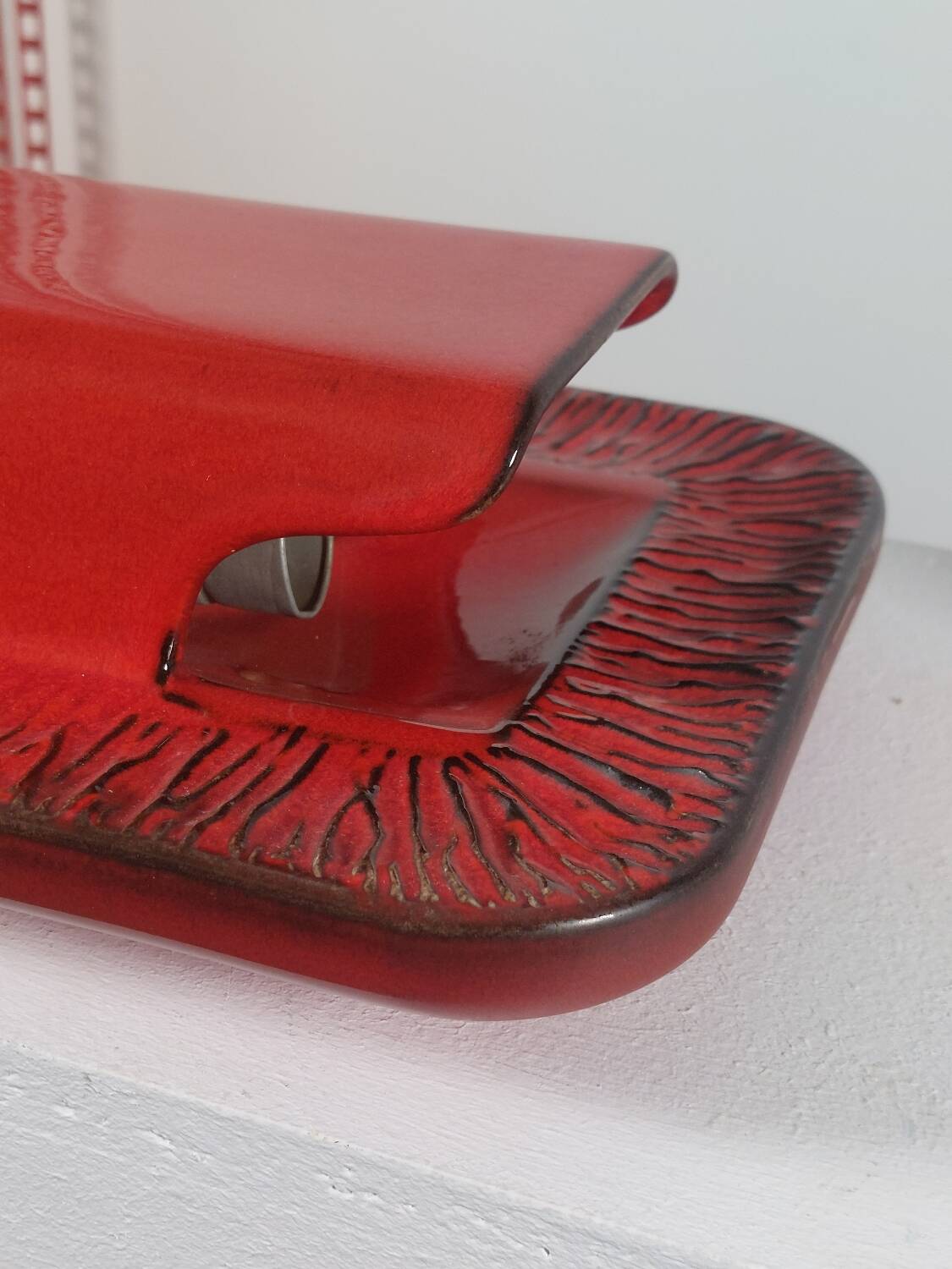 Vintage ceramic wall lamp from the 1970s.