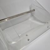 Transparent magazine holder "Omega" by David Lange, 70s