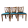 6 cherry wood chairs with openwork backs