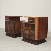 Pair of bedside tables by Jindrich Halabala for Up Zavody art deco 1950