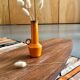 Teak and metal coffee table