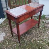 Antique Louis XVI style console with marble top