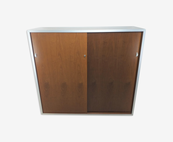 Meuble de rangement de bureau design Ciolino années 70 vintage