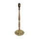 Solid brass lamp foot turned vintage