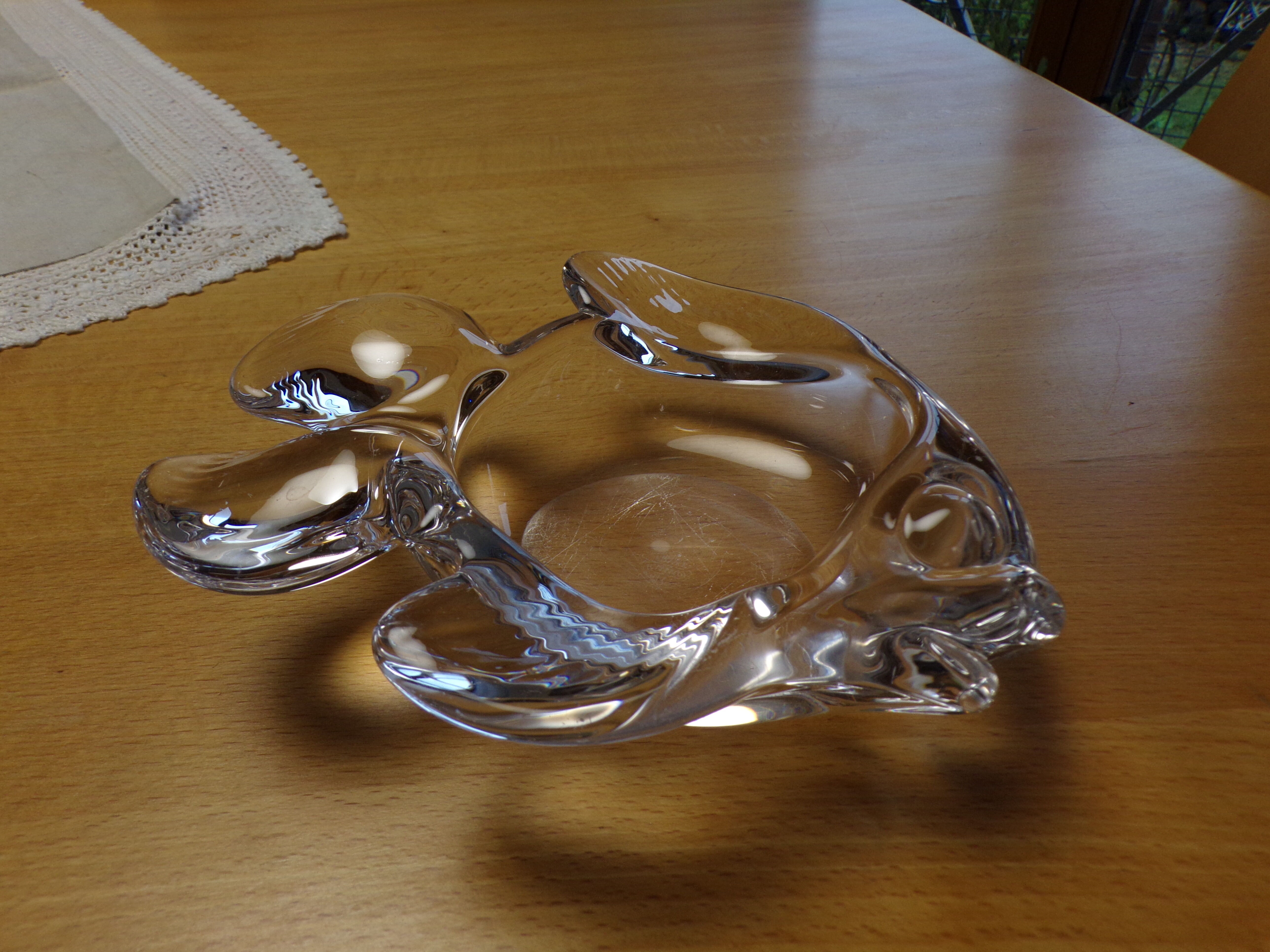 Crystal fish from Vannes France empty pocket