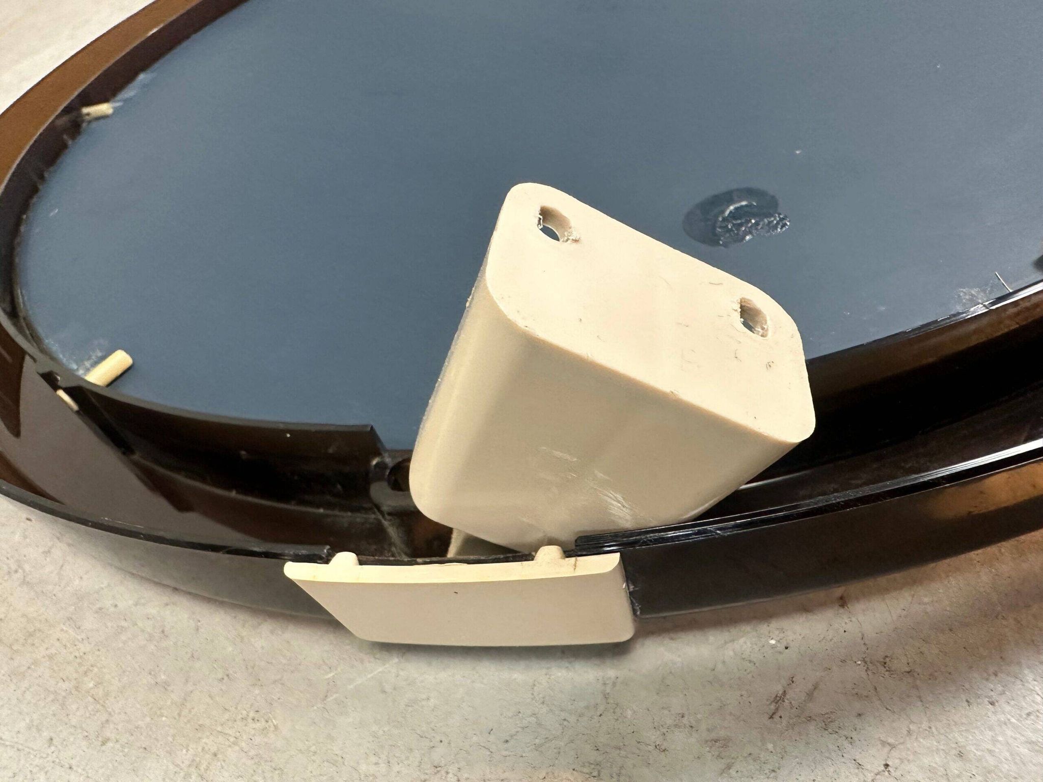 Vintage tiltable mirror – smoked lucite